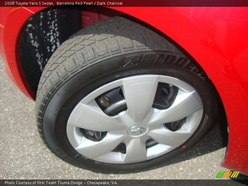 Barcelona Red Pearl / Dark Charcoal 2008 Toyota Yaris S Sedan