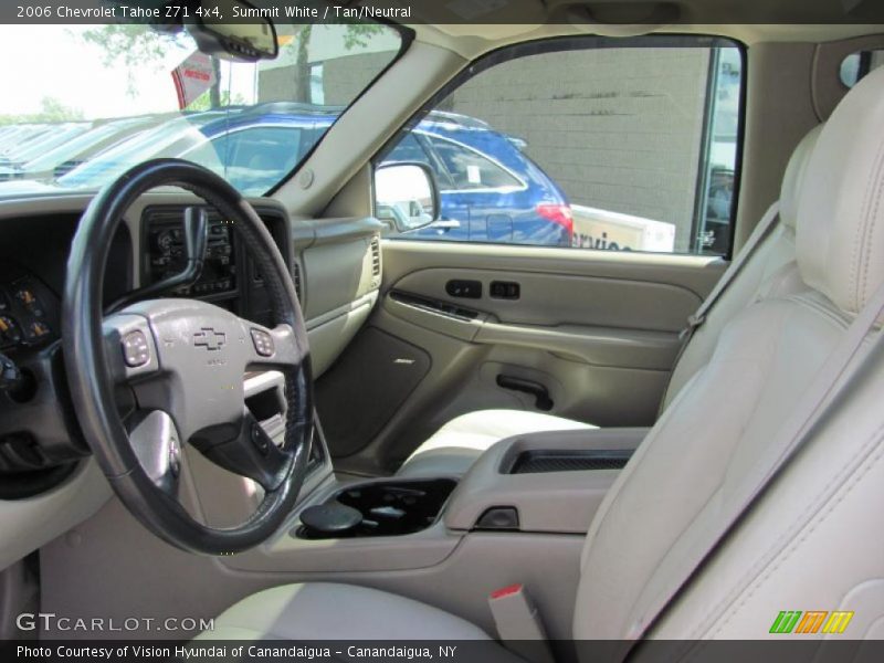 Summit White / Tan/Neutral 2006 Chevrolet Tahoe Z71 4x4