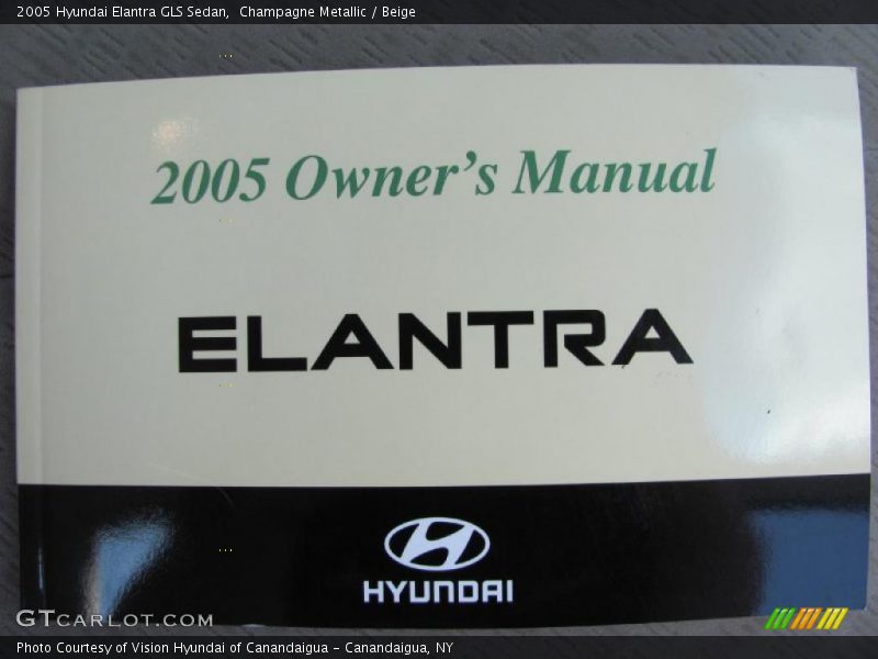 Champagne Metallic / Beige 2005 Hyundai Elantra GLS Sedan