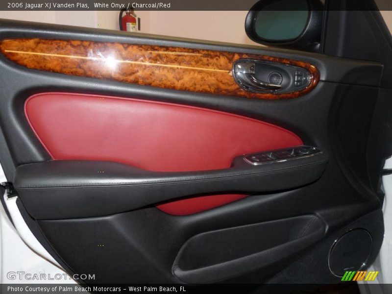 White Onyx / Charcoal/Red 2006 Jaguar XJ Vanden Plas