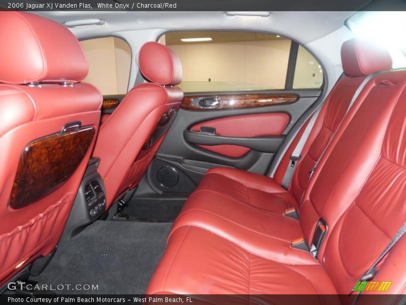 White Onyx / Charcoal/Red 2006 Jaguar XJ Vanden Plas