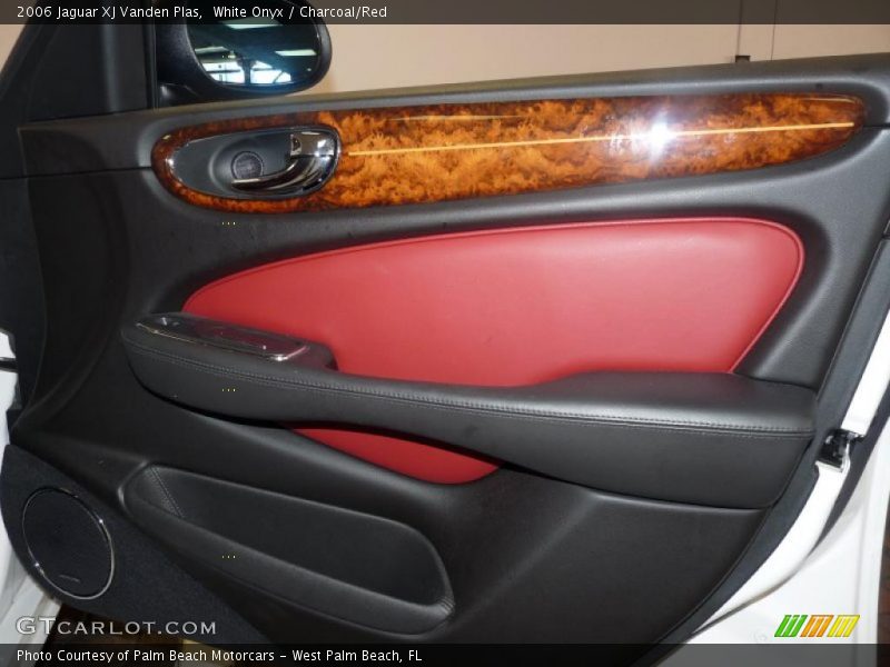 White Onyx / Charcoal/Red 2006 Jaguar XJ Vanden Plas