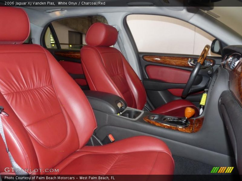 White Onyx / Charcoal/Red 2006 Jaguar XJ Vanden Plas