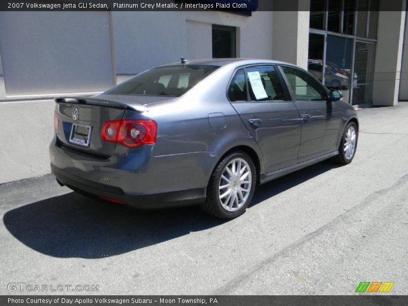 Platinum Grey Metallic / Interlagos Plaid Cloth 2007 Volkswagen Jetta GLI Sedan