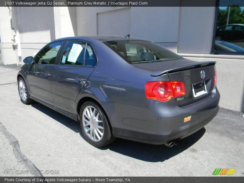 Platinum Grey Metallic / Interlagos Plaid Cloth 2007 Volkswagen Jetta GLI Sedan