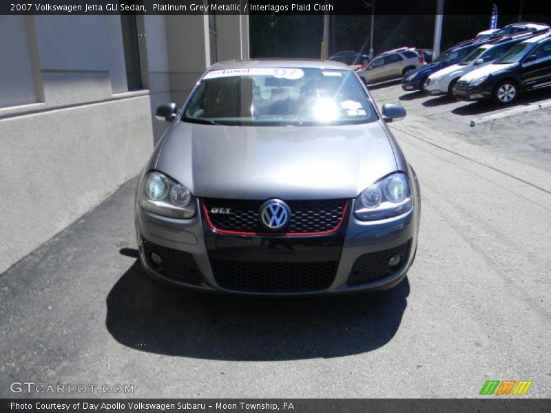 Platinum Grey Metallic / Interlagos Plaid Cloth 2007 Volkswagen Jetta GLI Sedan