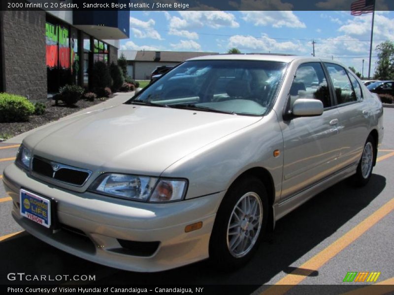 Sandrock Beige Metallic / Stone Beige 2000 Infiniti G 20 Sedan