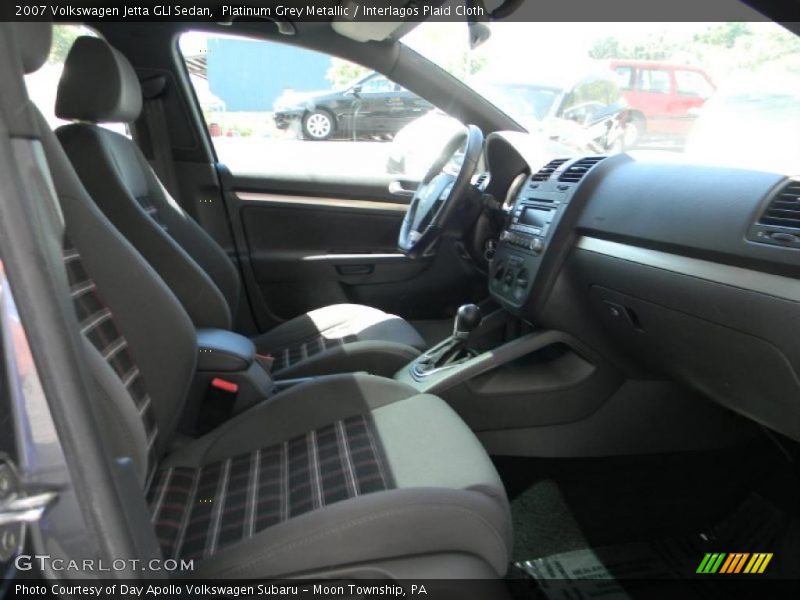Platinum Grey Metallic / Interlagos Plaid Cloth 2007 Volkswagen Jetta GLI Sedan