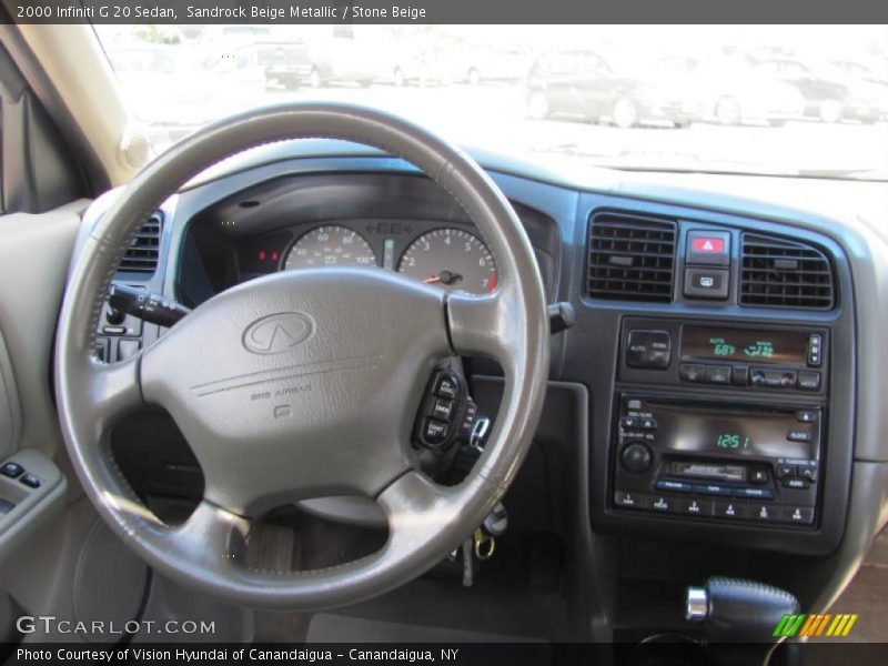 Sandrock Beige Metallic / Stone Beige 2000 Infiniti G 20 Sedan