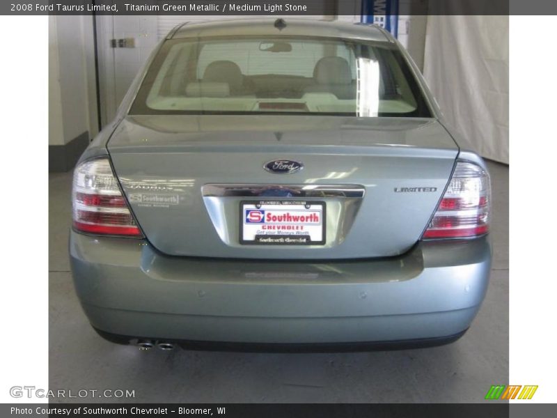 Titanium Green Metallic / Medium Light Stone 2008 Ford Taurus Limited