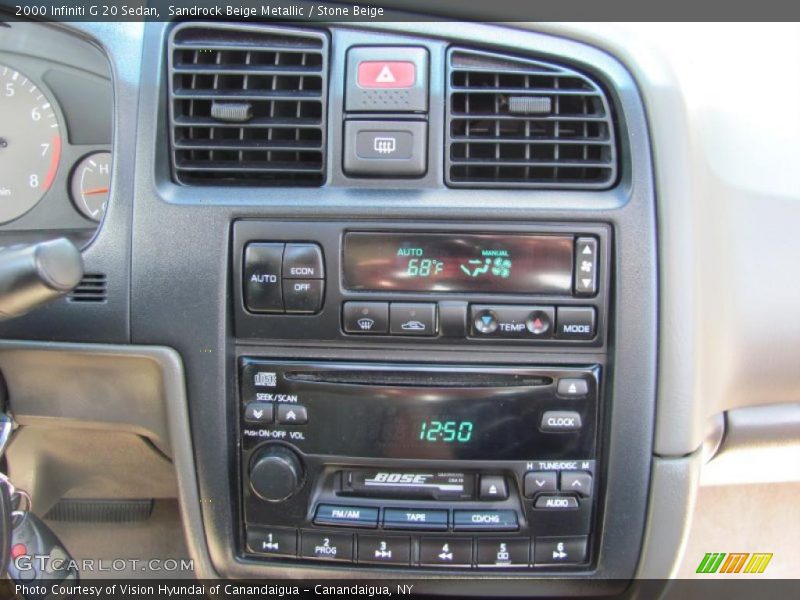 Sandrock Beige Metallic / Stone Beige 2000 Infiniti G 20 Sedan