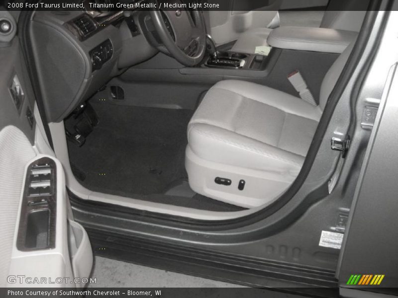 Titanium Green Metallic / Medium Light Stone 2008 Ford Taurus Limited