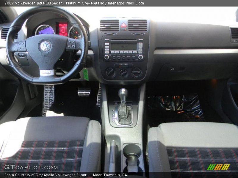 Platinum Grey Metallic / Interlagos Plaid Cloth 2007 Volkswagen Jetta GLI Sedan