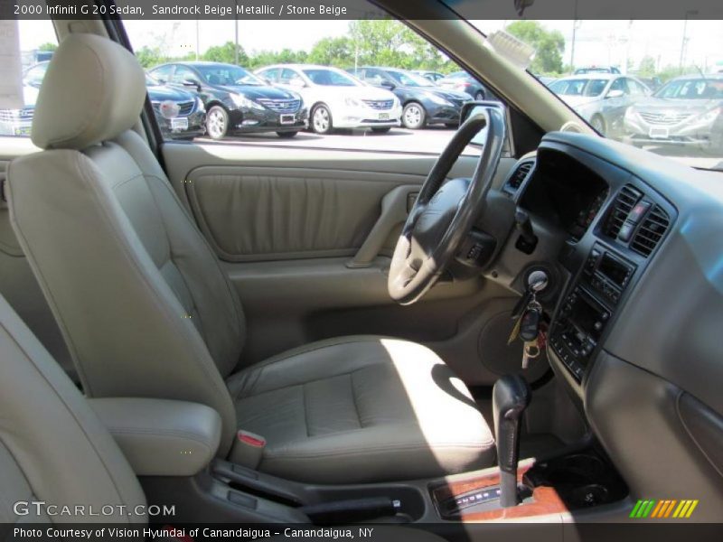 Sandrock Beige Metallic / Stone Beige 2000 Infiniti G 20 Sedan