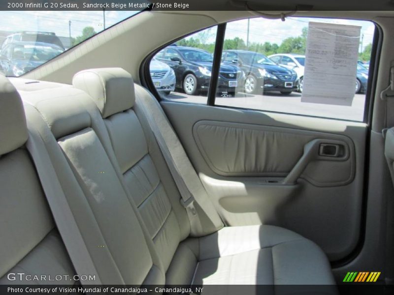 Sandrock Beige Metallic / Stone Beige 2000 Infiniti G 20 Sedan