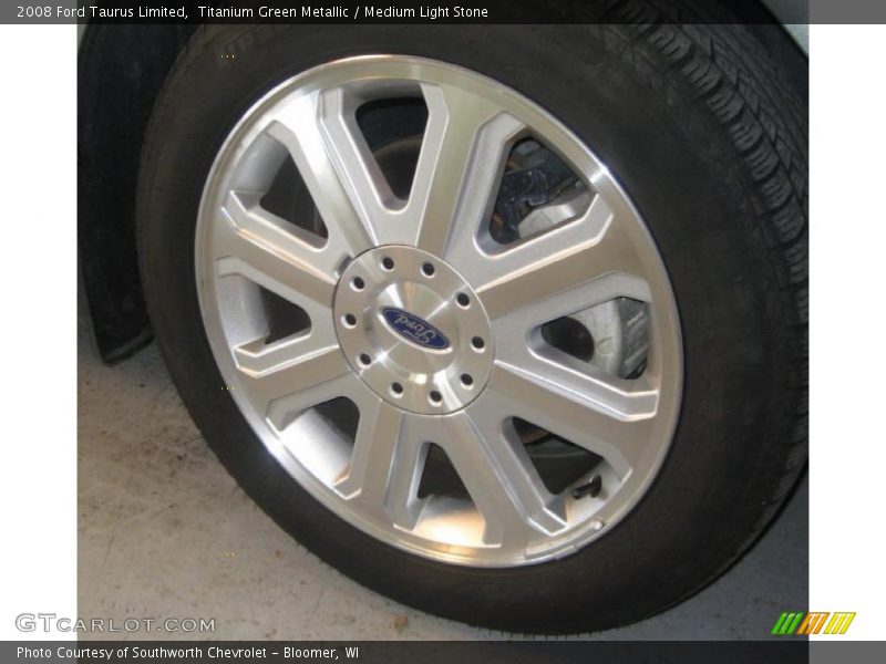 Titanium Green Metallic / Medium Light Stone 2008 Ford Taurus Limited