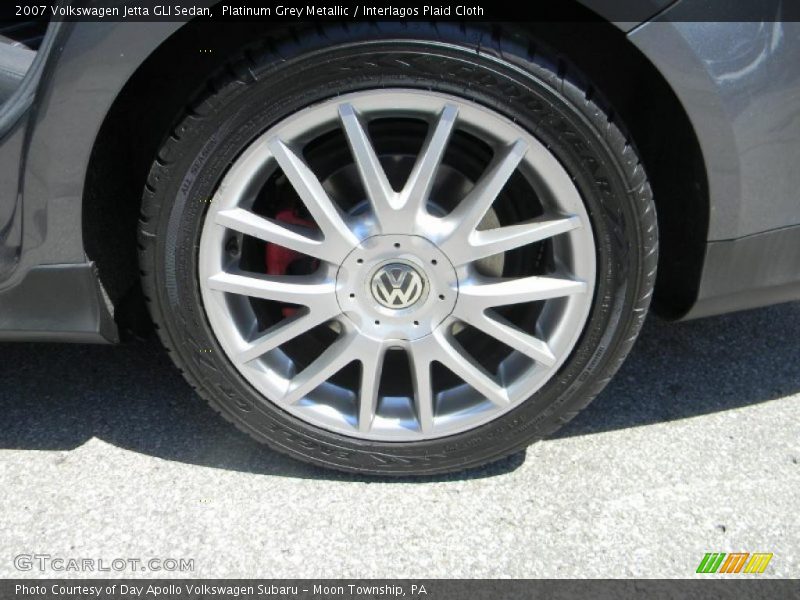Platinum Grey Metallic / Interlagos Plaid Cloth 2007 Volkswagen Jetta GLI Sedan