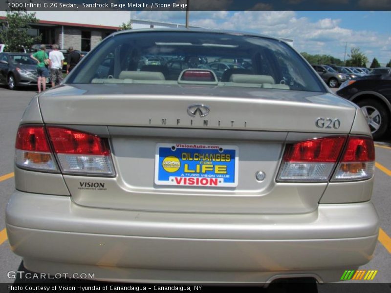 Sandrock Beige Metallic / Stone Beige 2000 Infiniti G 20 Sedan