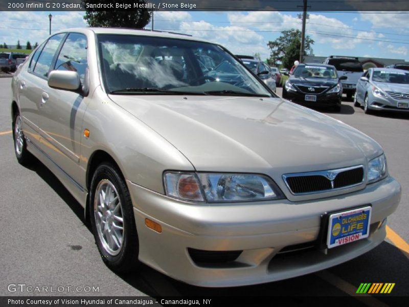Sandrock Beige Metallic / Stone Beige 2000 Infiniti G 20 Sedan