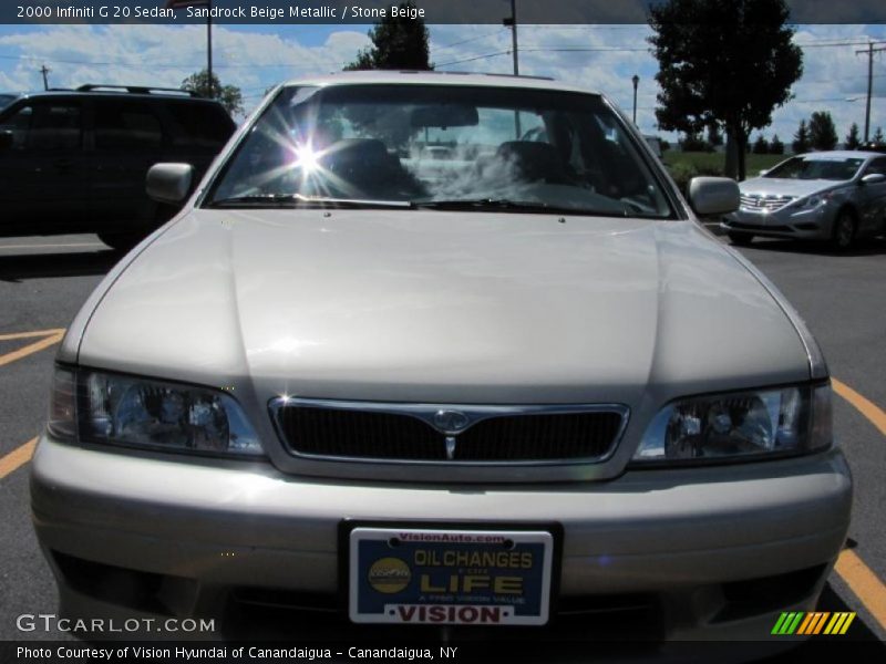 Sandrock Beige Metallic / Stone Beige 2000 Infiniti G 20 Sedan