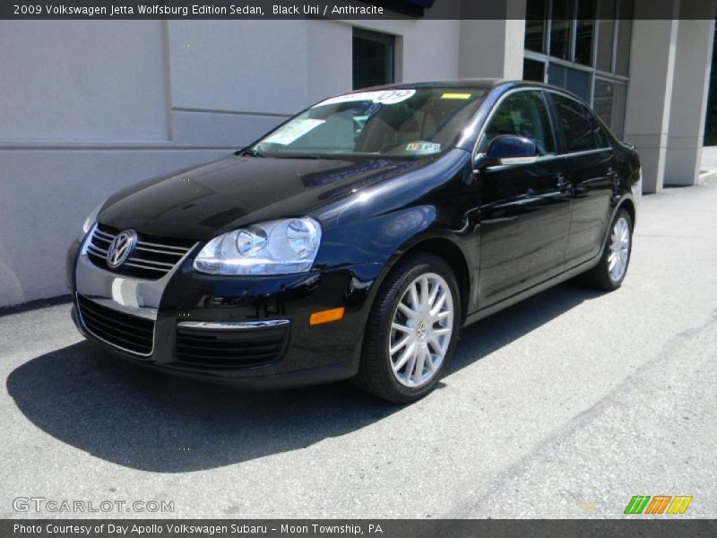 Black Uni / Anthracite 2009 Volkswagen Jetta Wolfsburg Edition Sedan