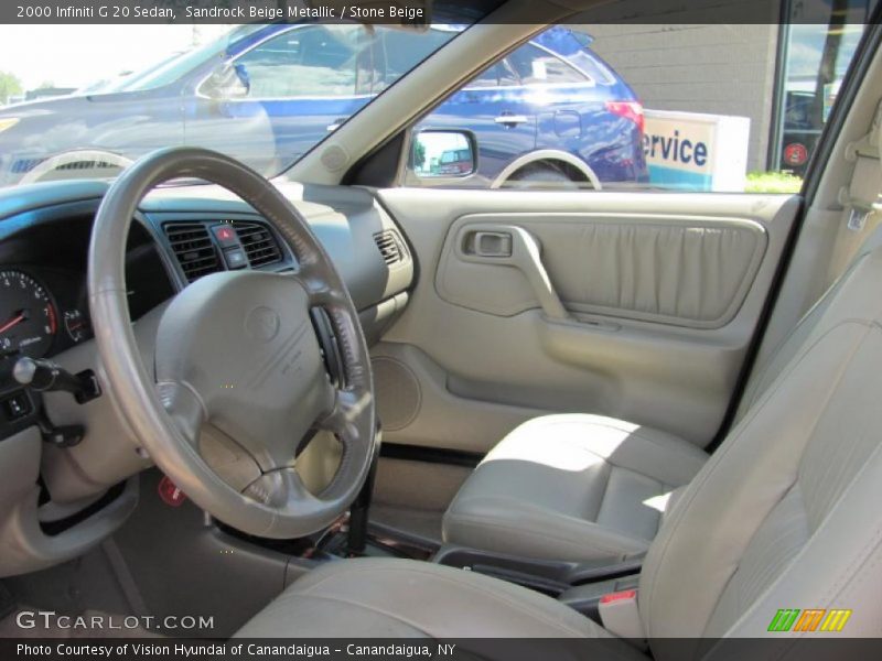 Sandrock Beige Metallic / Stone Beige 2000 Infiniti G 20 Sedan