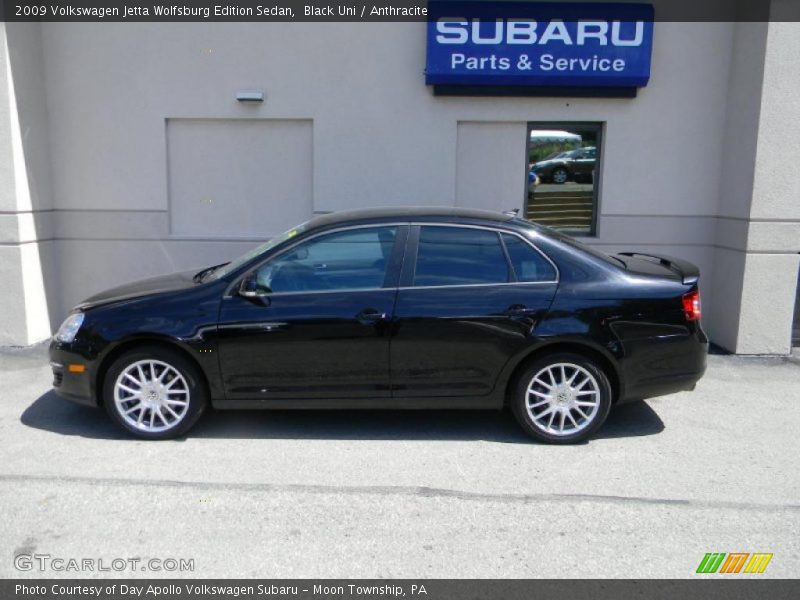 Black Uni / Anthracite 2009 Volkswagen Jetta Wolfsburg Edition Sedan