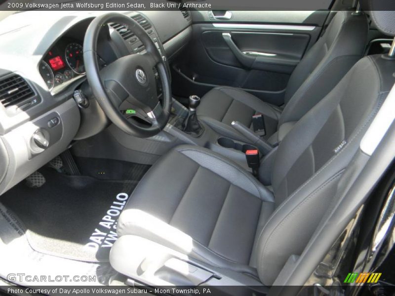 Black Uni / Anthracite 2009 Volkswagen Jetta Wolfsburg Edition Sedan