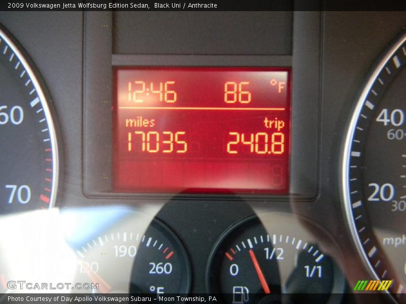 Black Uni / Anthracite 2009 Volkswagen Jetta Wolfsburg Edition Sedan