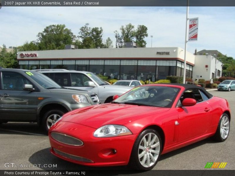 Salsa Red / Charcoal 2007 Jaguar XK XK8 Convertible