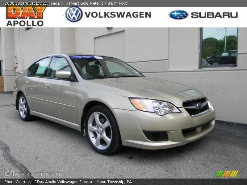 Harvest Gold Metallic / Warm Ivory 2008 Subaru Legacy 2.5i Sedan