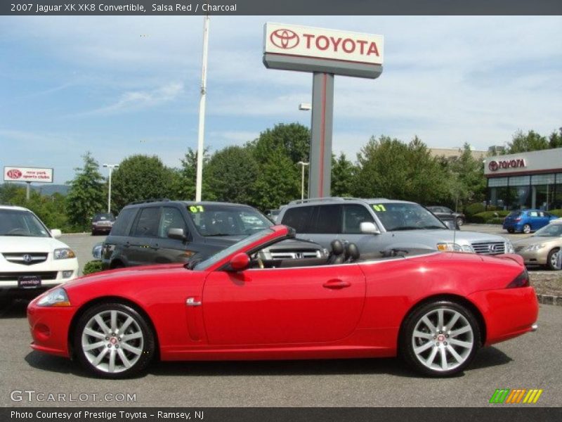 Salsa Red / Charcoal 2007 Jaguar XK XK8 Convertible