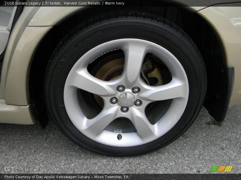 Harvest Gold Metallic / Warm Ivory 2008 Subaru Legacy 2.5i Sedan