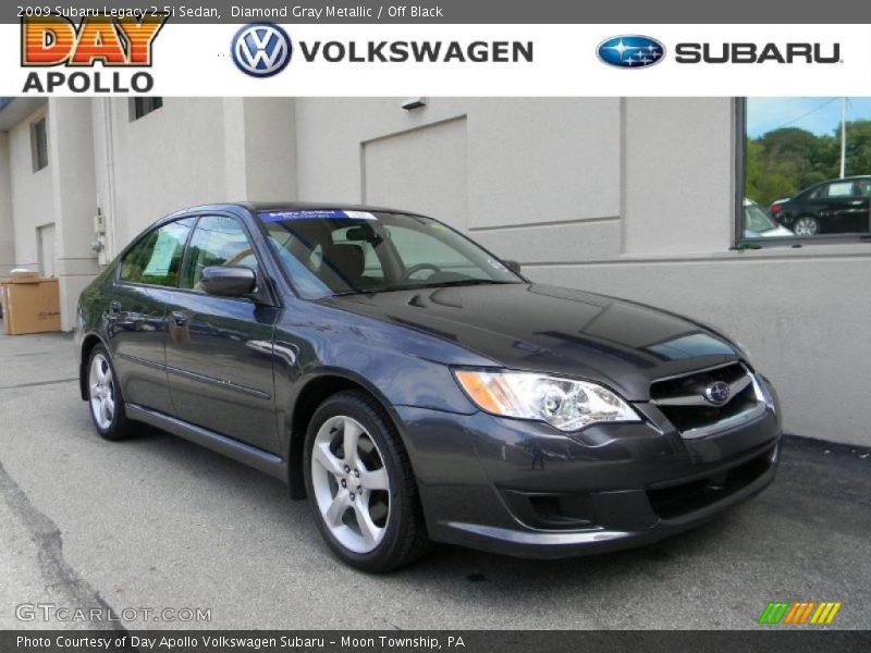 Diamond Gray Metallic / Off Black 2009 Subaru Legacy 2.5i Sedan