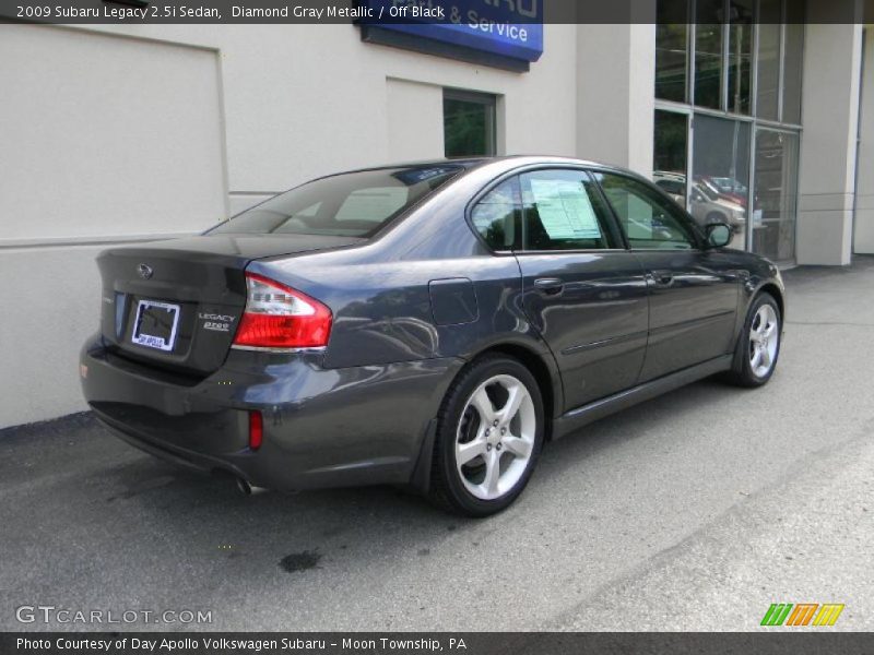 Diamond Gray Metallic / Off Black 2009 Subaru Legacy 2.5i Sedan