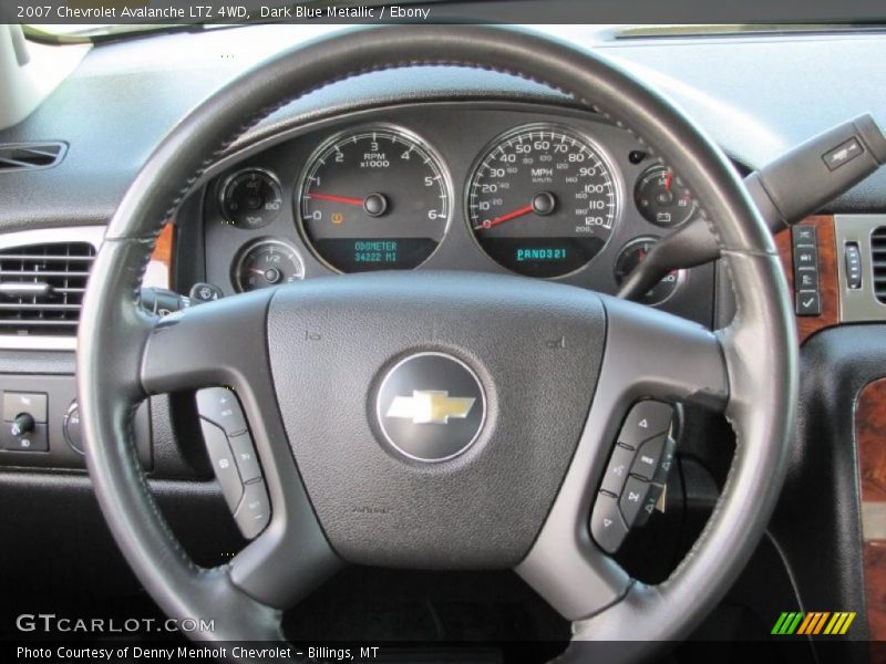 Dark Blue Metallic / Ebony 2007 Chevrolet Avalanche LTZ 4WD