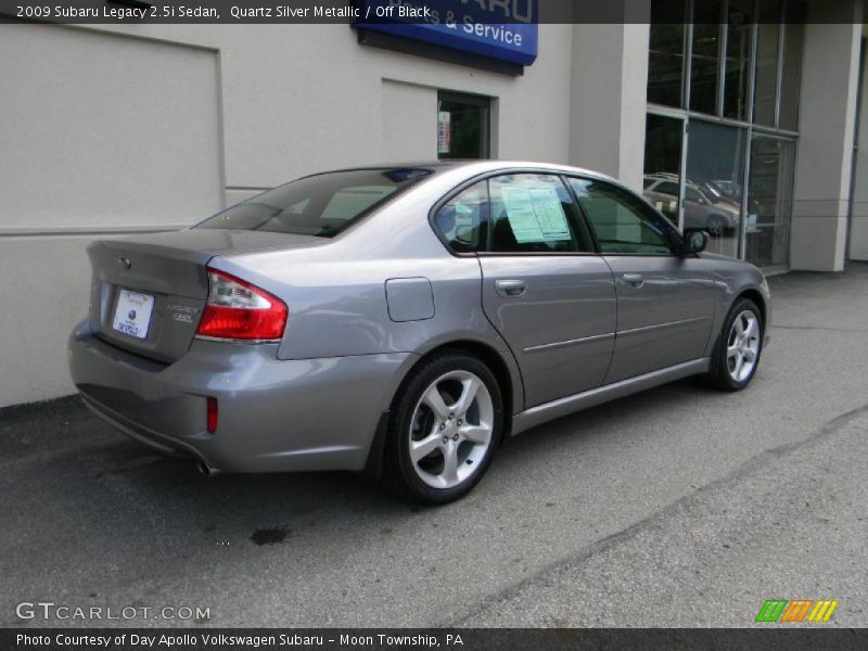 Quartz Silver Metallic / Off Black 2009 Subaru Legacy 2.5i Sedan