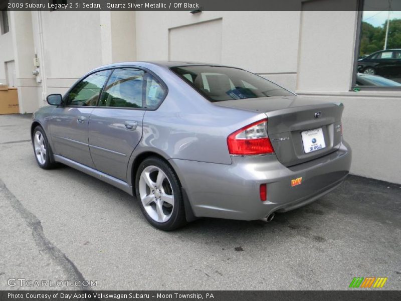 Quartz Silver Metallic / Off Black 2009 Subaru Legacy 2.5i Sedan