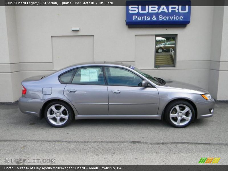 Quartz Silver Metallic / Off Black 2009 Subaru Legacy 2.5i Sedan