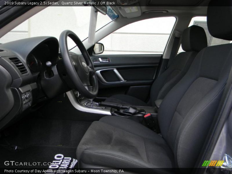 Quartz Silver Metallic / Off Black 2009 Subaru Legacy 2.5i Sedan