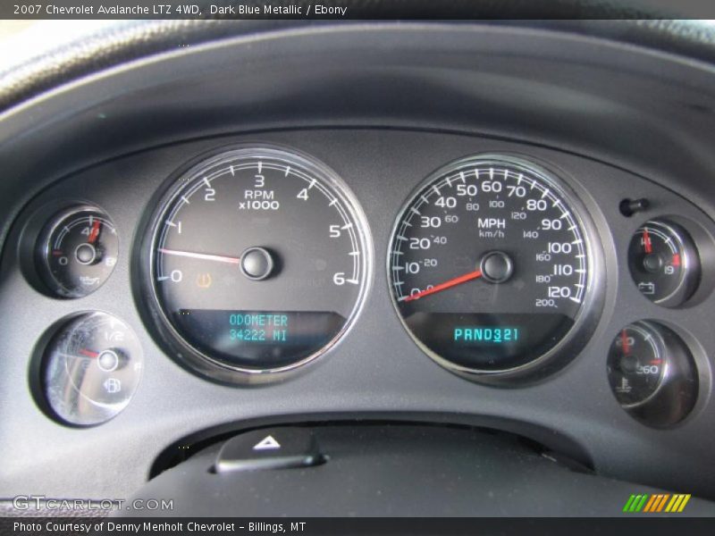 Dark Blue Metallic / Ebony 2007 Chevrolet Avalanche LTZ 4WD