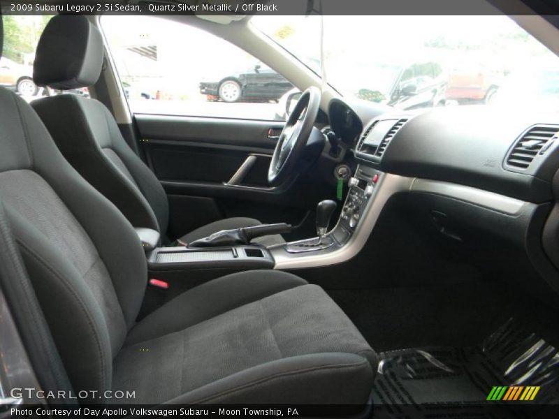 Quartz Silver Metallic / Off Black 2009 Subaru Legacy 2.5i Sedan