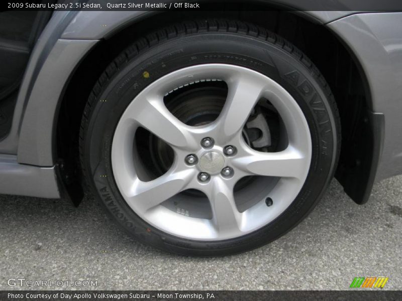 Quartz Silver Metallic / Off Black 2009 Subaru Legacy 2.5i Sedan