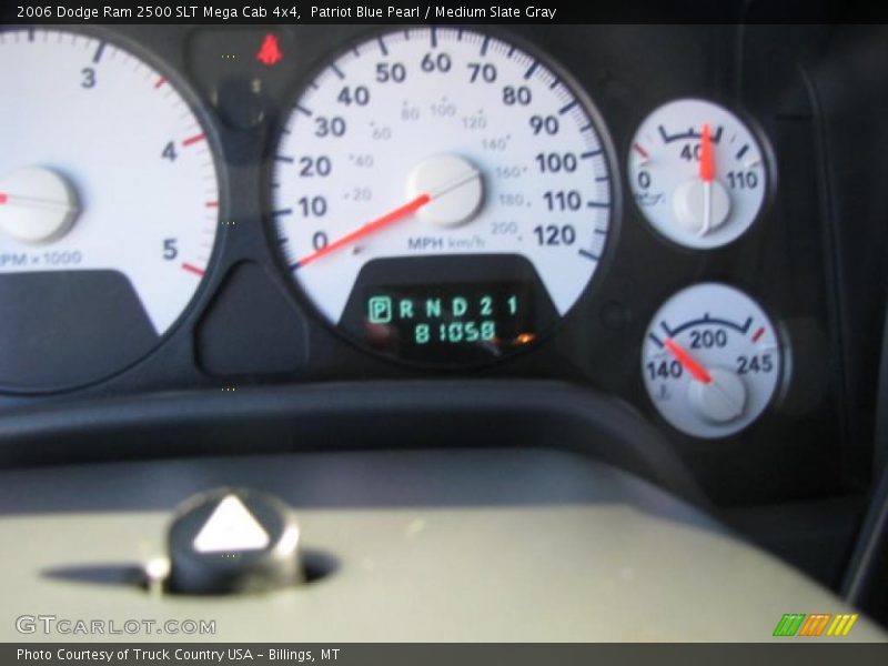 Patriot Blue Pearl / Medium Slate Gray 2006 Dodge Ram 2500 SLT Mega Cab 4x4