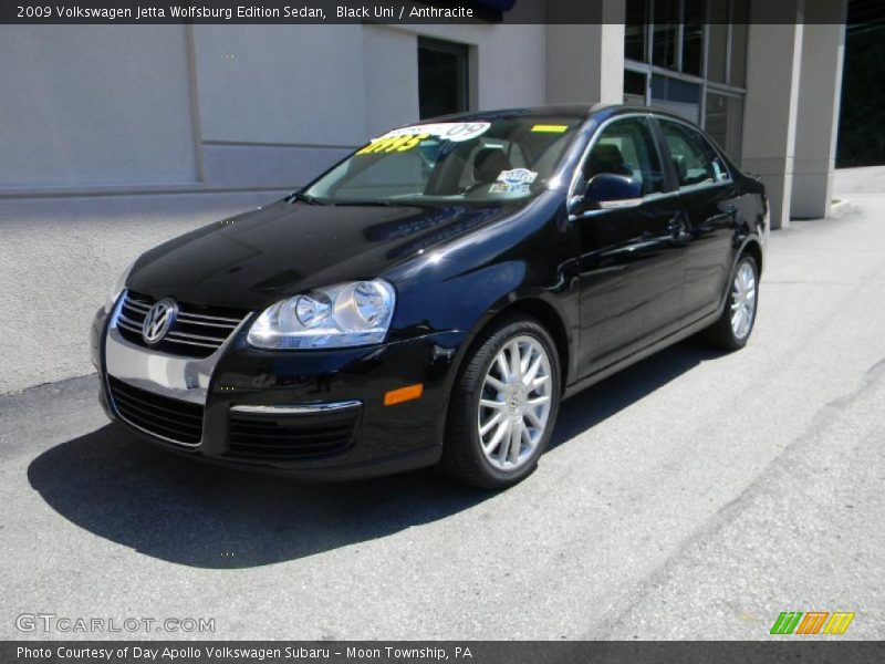 Black Uni / Anthracite 2009 Volkswagen Jetta Wolfsburg Edition Sedan