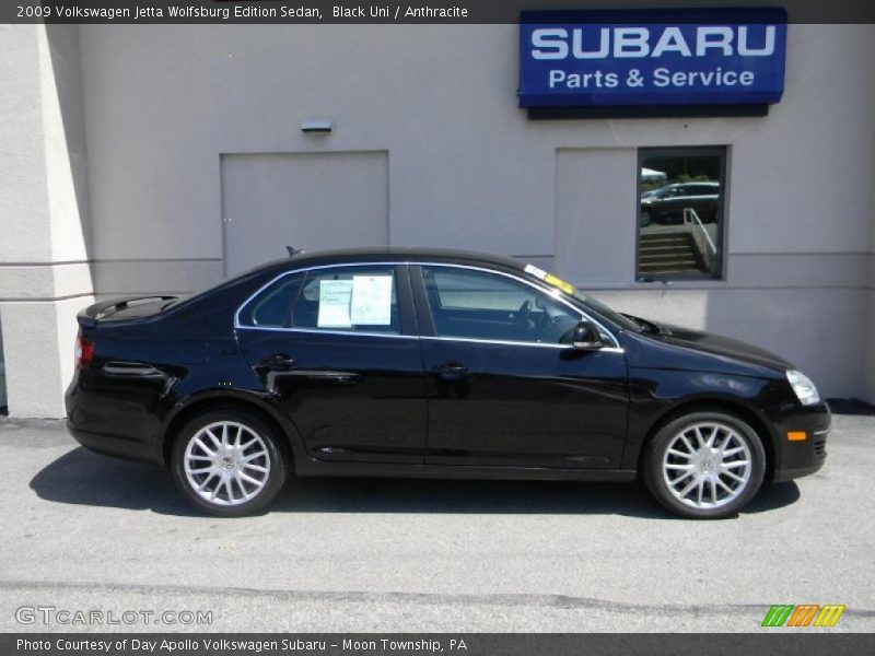 Black Uni / Anthracite 2009 Volkswagen Jetta Wolfsburg Edition Sedan