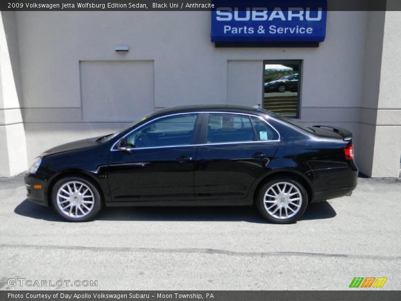 Black Uni / Anthracite 2009 Volkswagen Jetta Wolfsburg Edition Sedan
