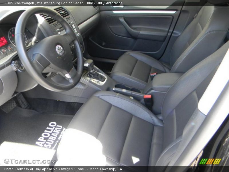 Black Uni / Anthracite 2009 Volkswagen Jetta Wolfsburg Edition Sedan