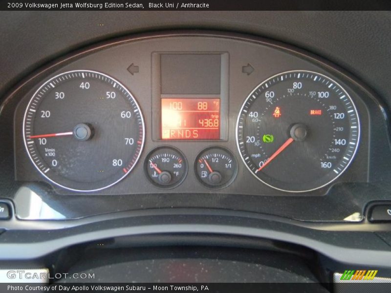 Black Uni / Anthracite 2009 Volkswagen Jetta Wolfsburg Edition Sedan