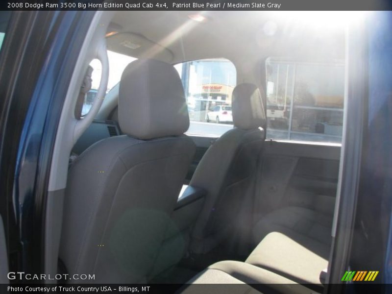 Patriot Blue Pearl / Medium Slate Gray 2008 Dodge Ram 3500 Big Horn Edition Quad Cab 4x4